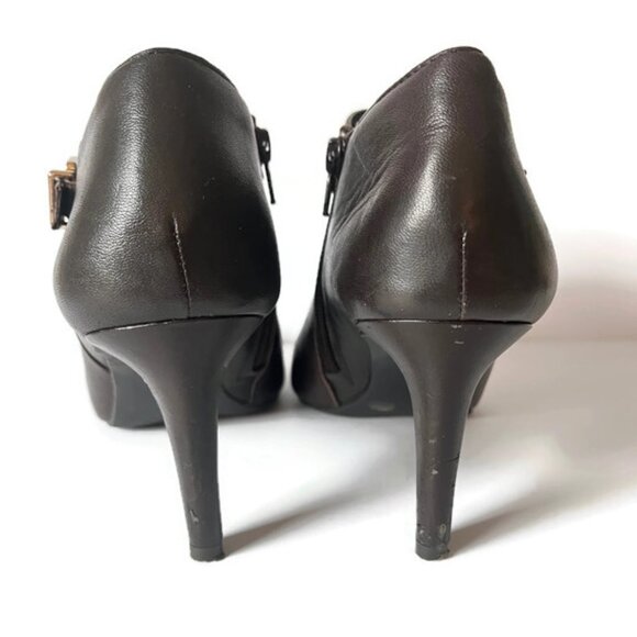 Melani Dark Brown Antonio booties - Picture 5 of 8